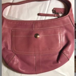 Coach Pink Mauve Shoulder Bag Purse